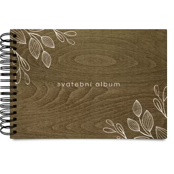 Dřevěné svatební album CLARA