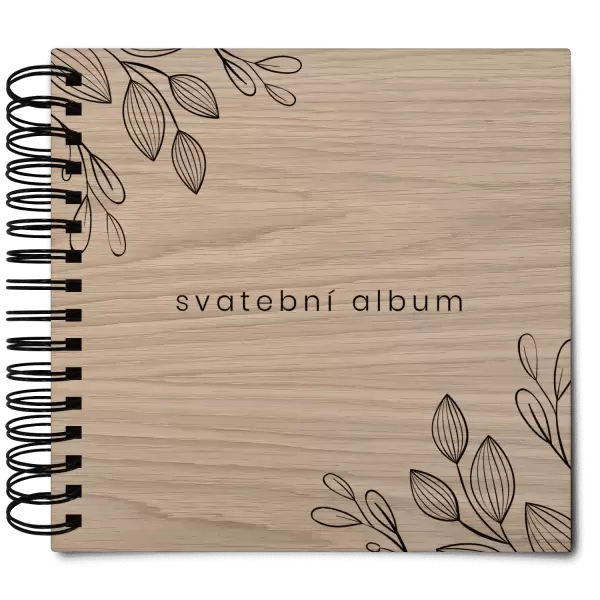 Dřevěné svatební album CLARA