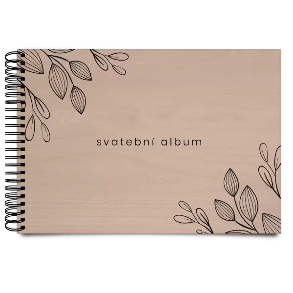 Dřevěné svatební album CLARA