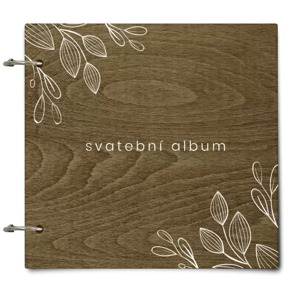 Dřevěné svatební album CLARA