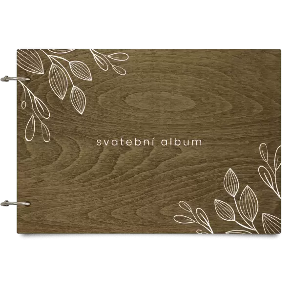 Dřevěné svatební album CLARA