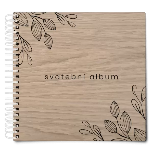 Dřevěné svatební album CLARA
