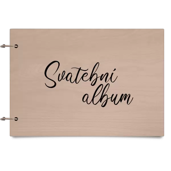 Dřevěné svatební album DANIELA
