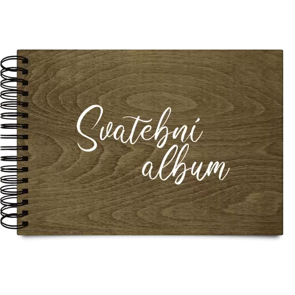 Dřevěné svatební album DANIELA