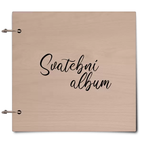 Dřevěné svatební album DANIELA