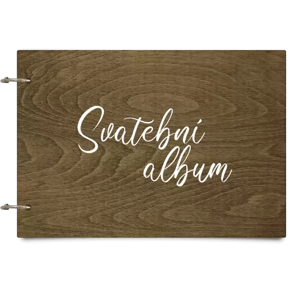 Dřevěné svatební album DANIELA