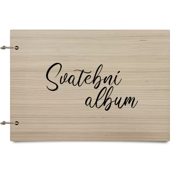 Dřevěné svatební album DANIELA