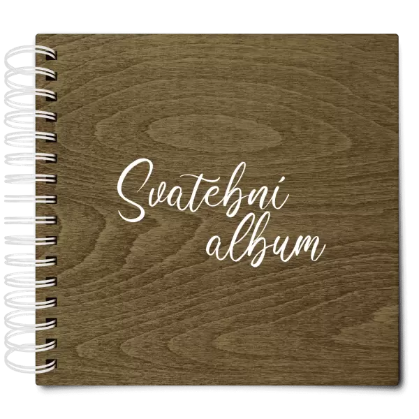 Dřevěné svatební album DANIELA