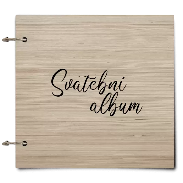 Dřevěné svatební album DANIELA