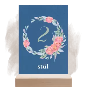 Papírové číslo stolu RENATA