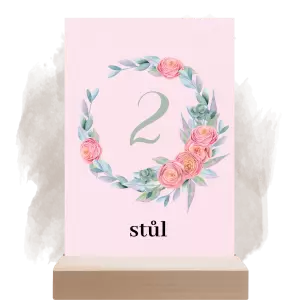 Papírové číslo stolu RENATA