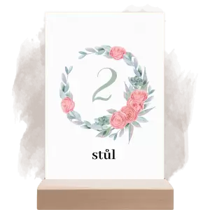Plexi číslo stolu RENATA