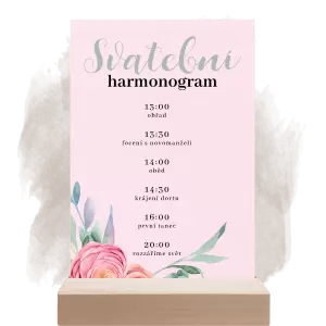 Papírový harmonogram RENATA