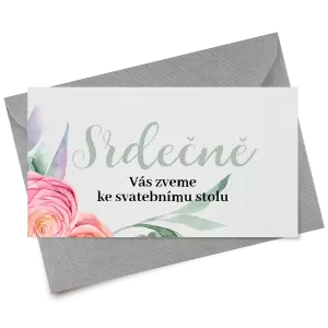 Papírová pozvánka RENATA