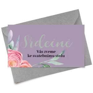 Papírová pozvánka RENATA