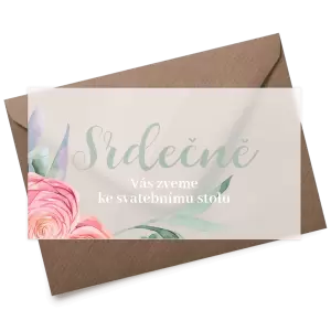 Plexi pozvánka RENATA