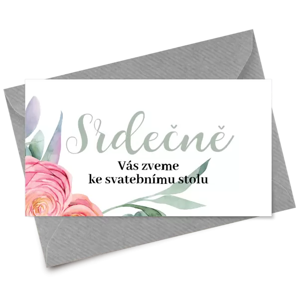 Papírová pozvánka RENATA