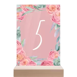 Plexi číslo stolu OLIVIE