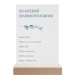 Papírový harmonogram SILVA