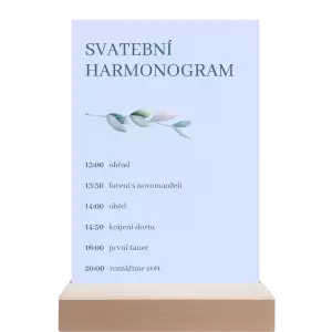 Papírový harmonogram SILVA