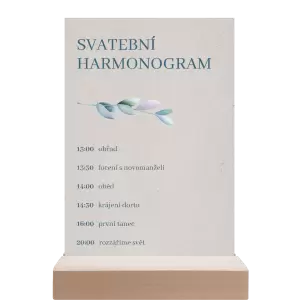Papírový harmonogram SILVA