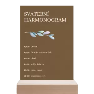 Papírový harmonogram SILVA