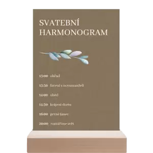 Papírový harmonogram SILVA