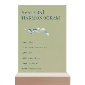 Papírový harmonogram SILVA