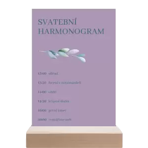 Papírový harmonogram SILVA