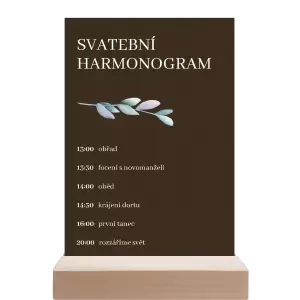 Papírový harmonogram SILVA