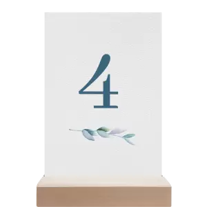 Papírové číslo stolu SILVA