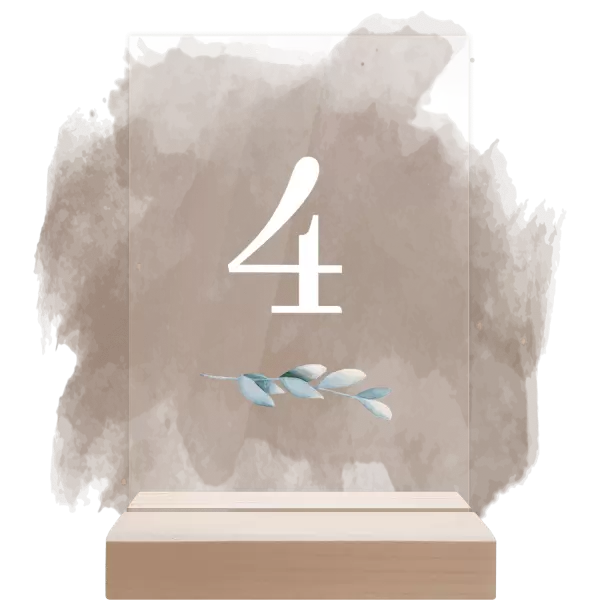 Plexi číslo stolu SILVA