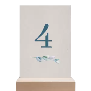 Papírové číslo stolu SILVA