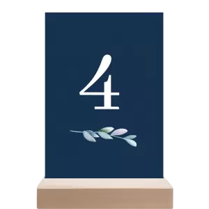 Papírové číslo stolu SILVA