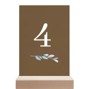 Papírové číslo stolu SILVA