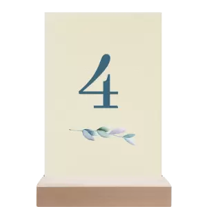 Papírové číslo stolu SILVA