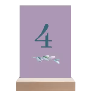 Papírové číslo stolu SILVA