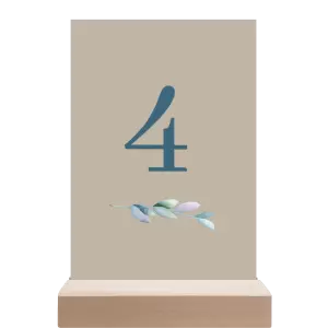 Papírové číslo stolu SILVA