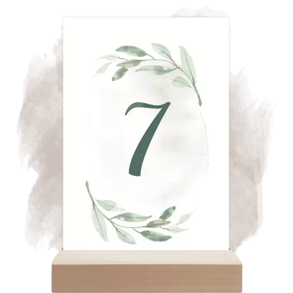 Plexi číslo stolu ZITA