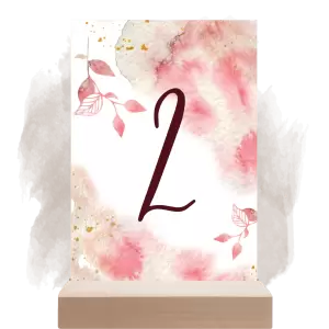 Papírové číslo stolu ZUZANA