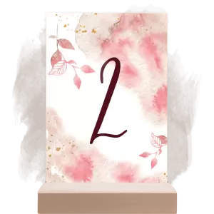 Plexi číslo stolu ZUZANA