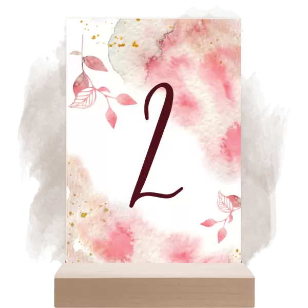 Papírové číslo stolu ZUZANA