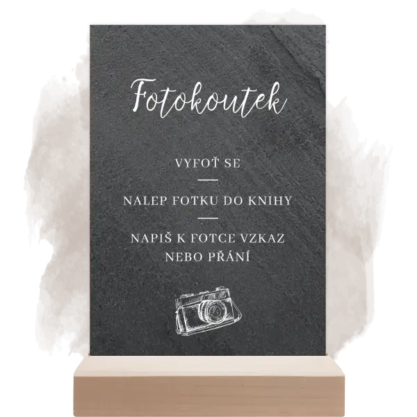Kamenná cedulka Fotokoutek