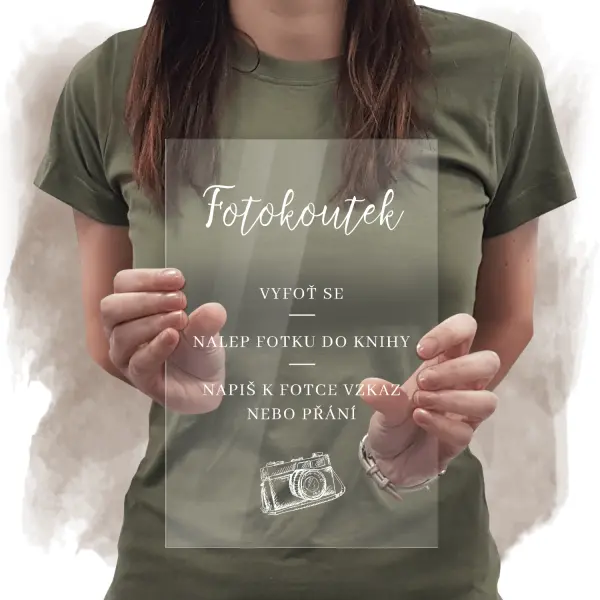 Plexi cedulka Fotokoutek