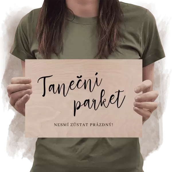 Překližková cedulka Taneční parket
