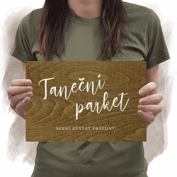 Překližková cedulka Taneční parket
