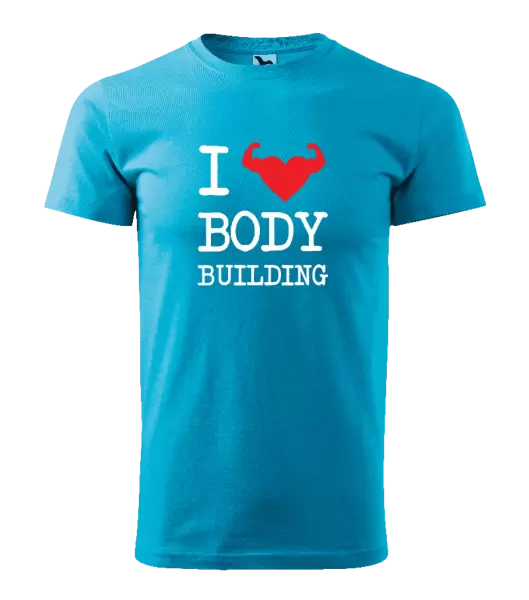 Pánské tričko I love bodybuilding