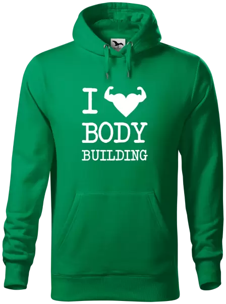 Pánska mikina I love bodybuilding
