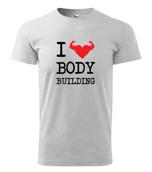 Pánské tričko I love bodybuilding