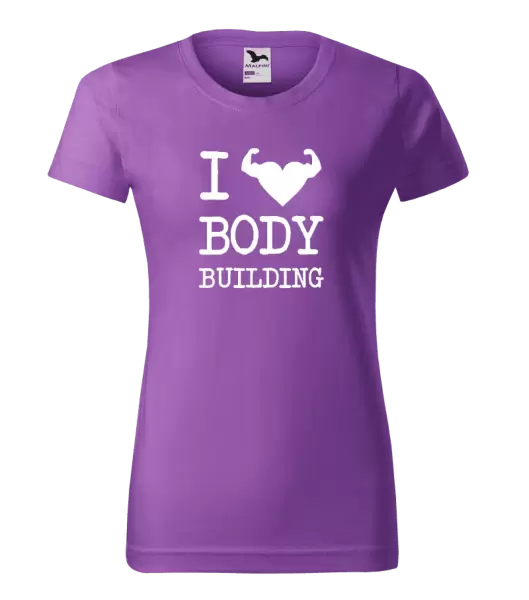 Dámské tričko I love bodybuilding